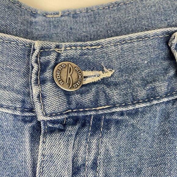 Vintage Lee Riders Riveted Buckle Back Denim Jeans Women 16P 32x29 Grunge Y2K - Picture 7 of 11